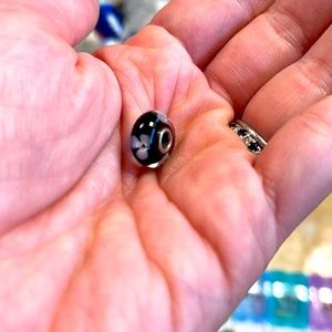 Pandora ALE Sterling silver 925 red spiral murano charm